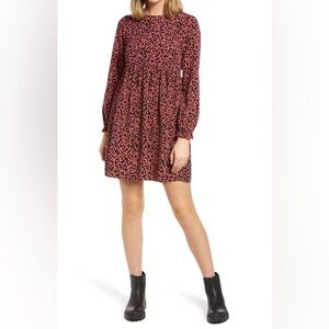 BP Floral Black and Pink Women's Dress